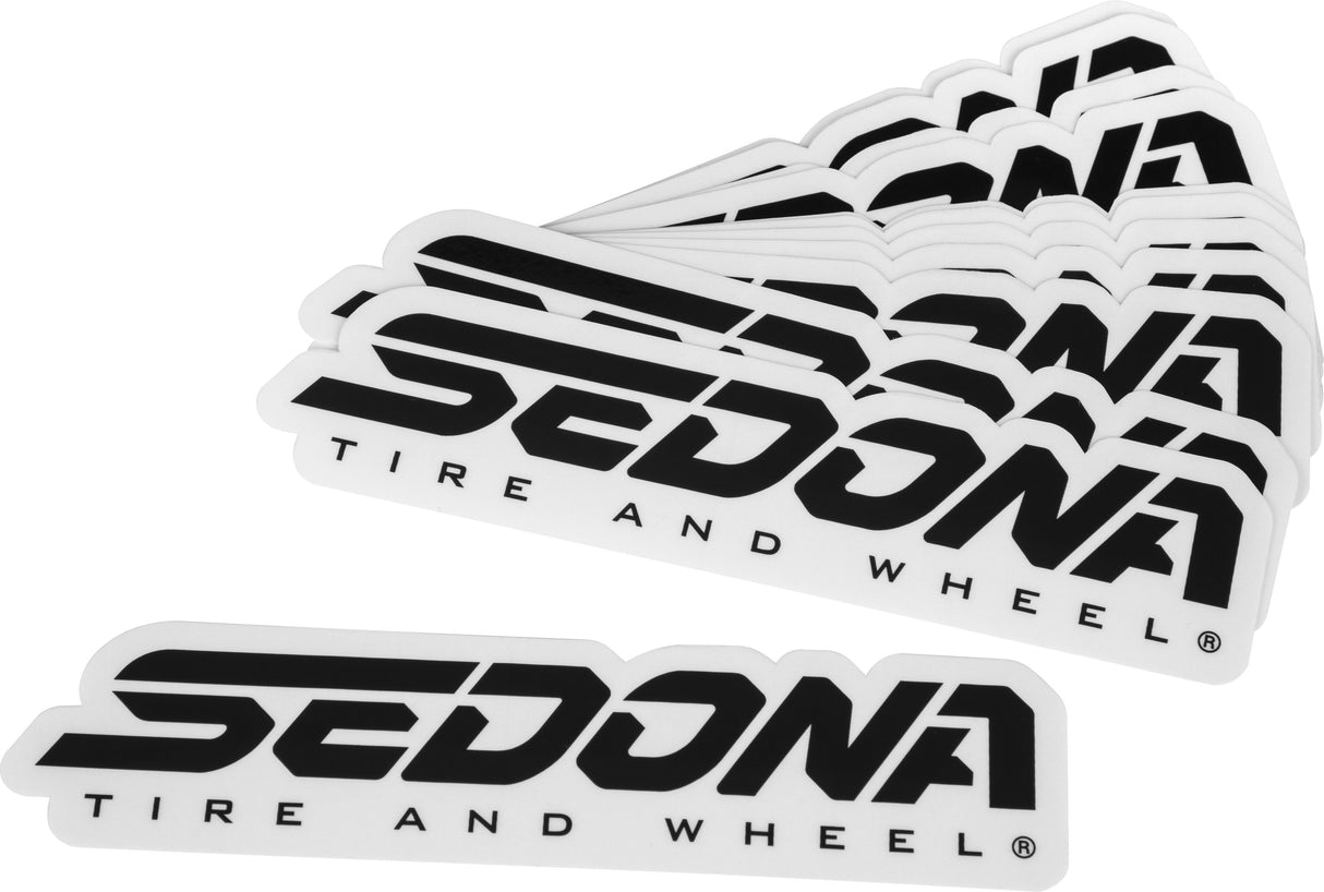 SEDONA 6" Sedona Decal Pack Of 20 Black SEDONA 20PK BLK