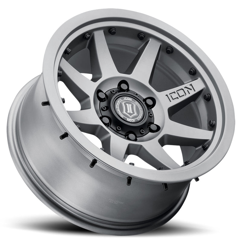 ICON Rebound Pro 17x8.5 5x5 -6mm Offset 4.5in BS 71.5mm Bore Titanium Wheel 21817857345TT