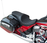 DRAG SPECIALTIES Low Profile Touring Seat - Black - Smooth - Vinyl - '14-'22 Indian 0810-2273