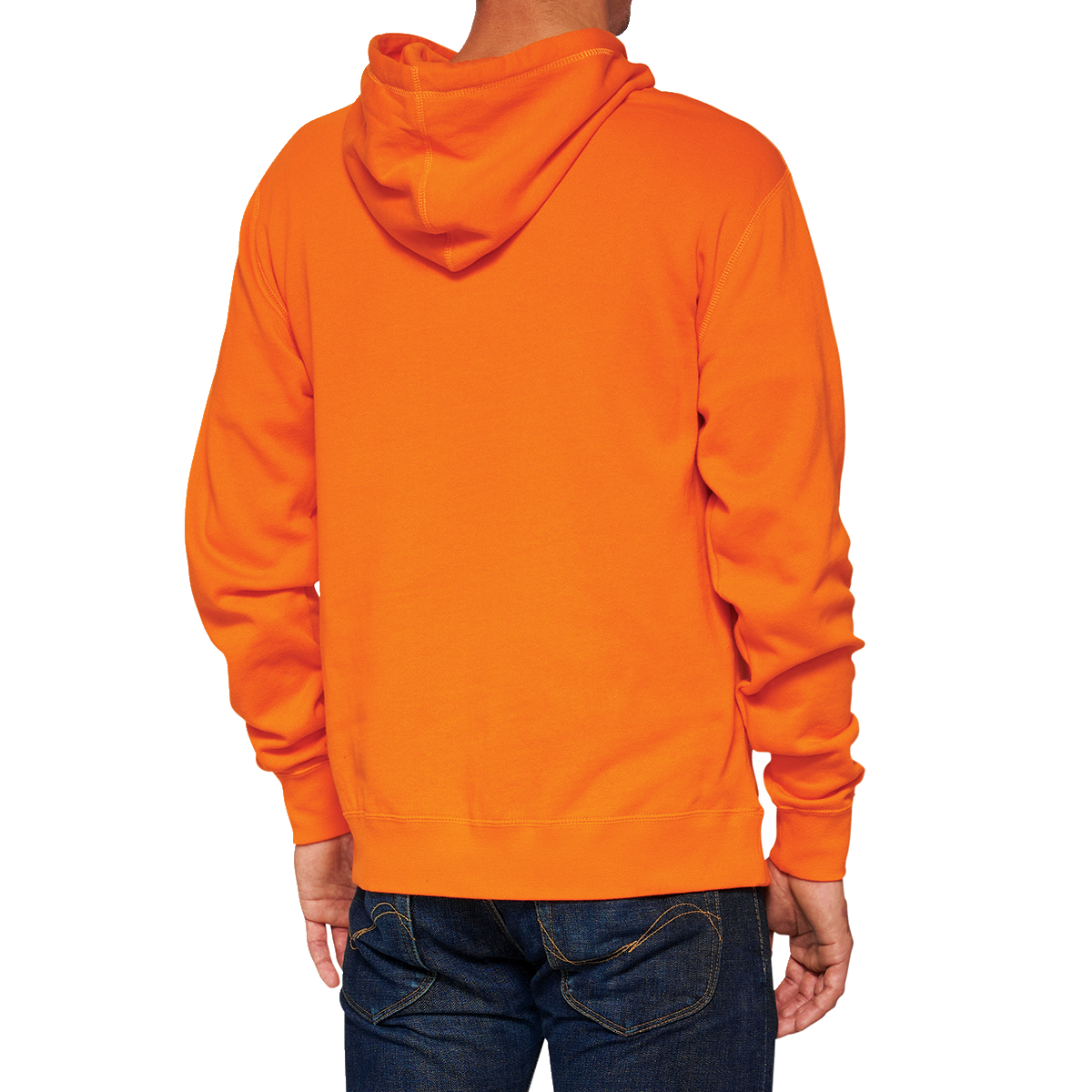 100% Hoodie Icon - Orange - Small 20029-00020