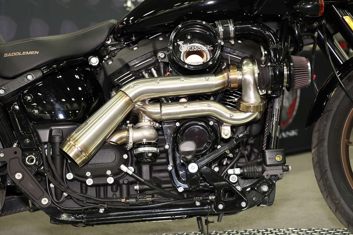 TRASK Tornado Turbo Performance Kit - Polished with Brushed Stainless Steel Exhaust Harley-Davidson TM-7600-PO