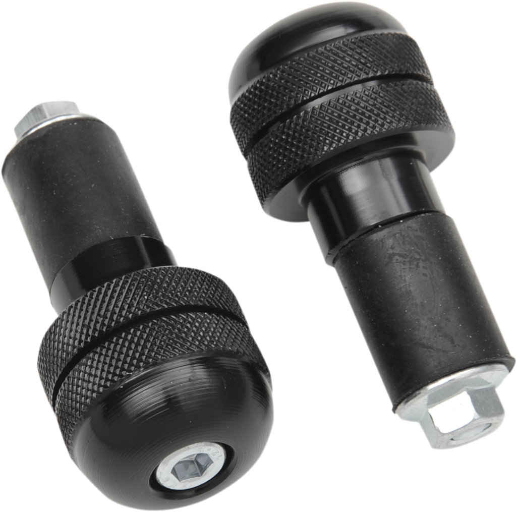 K&S TECHNOLOGIES Bar End - Anti-Vibrating - Black 15-6005