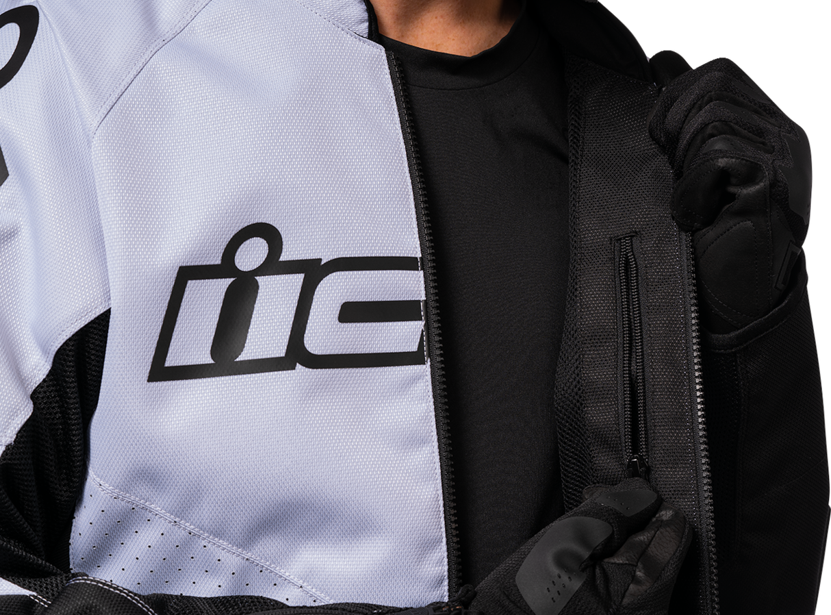 ICON Hooligan™ CE Jacket - White - Medium 2820-5798