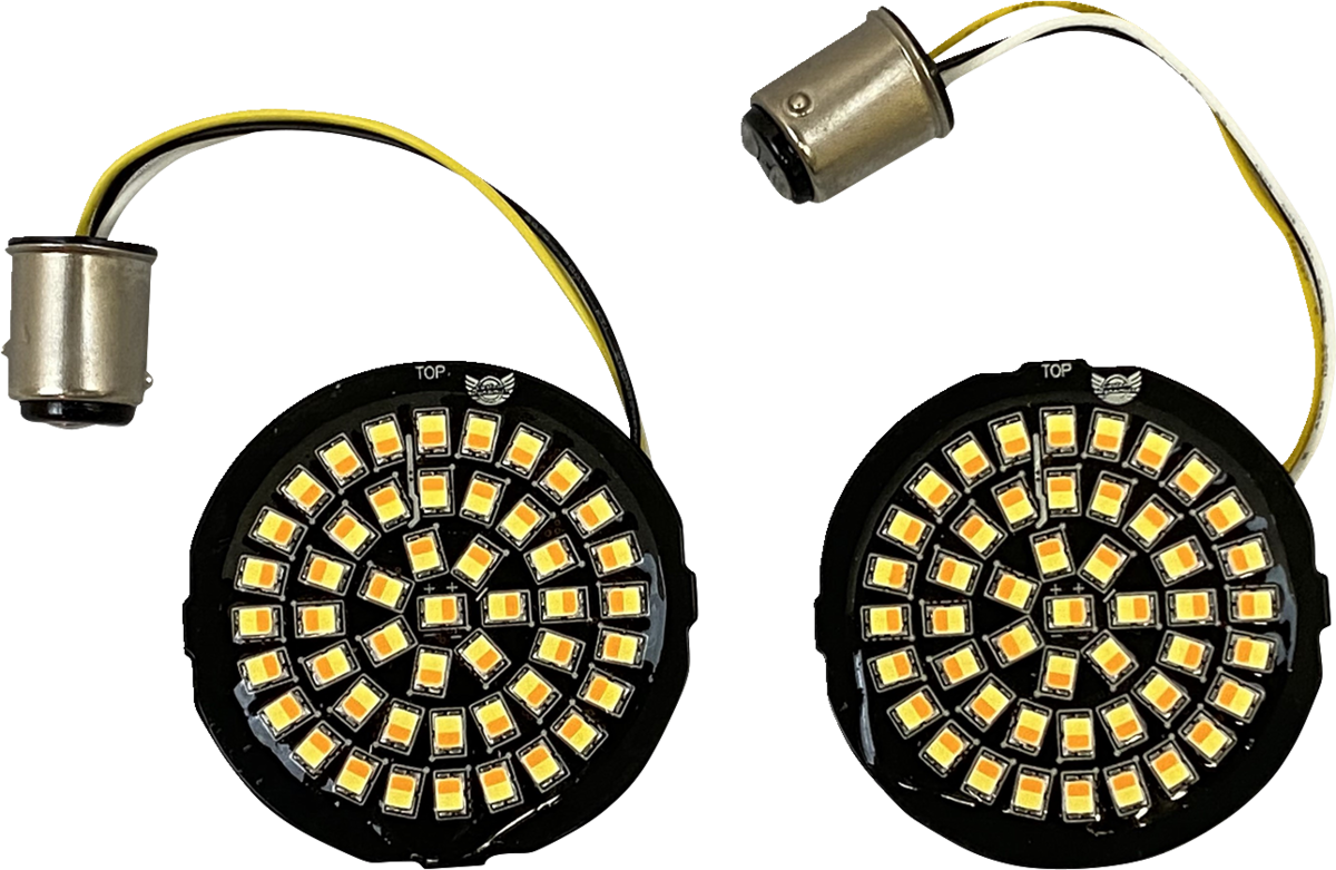 CUSTOM DYNAMICS Amber/White LED Turn Signal Inserts GEN-4-AW-1157