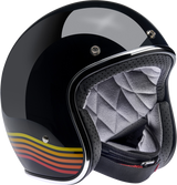 BILTWELL Bonanza Helmet - Gloss Black Spectrum - XS 1001-536-201