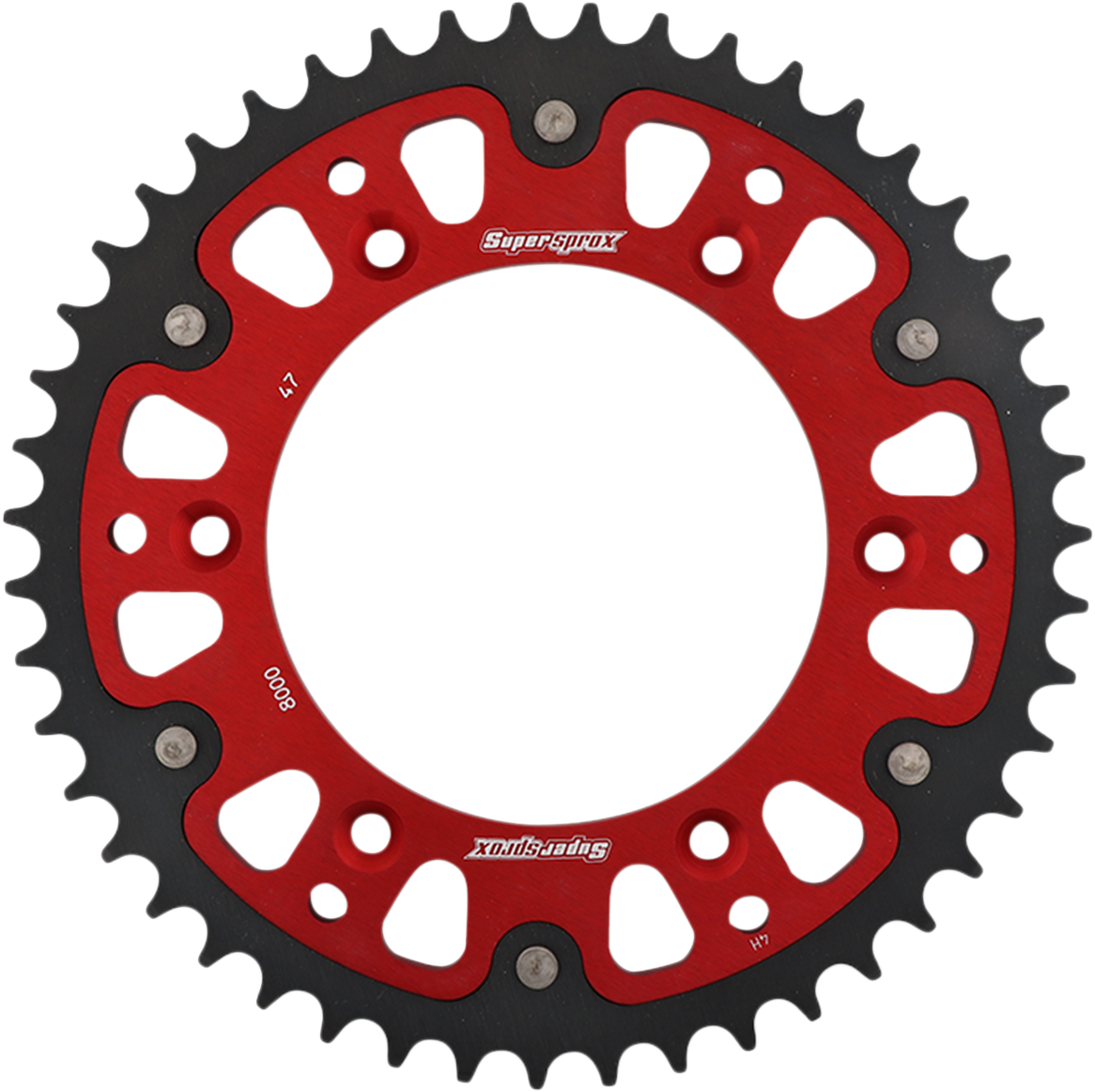 SUPERSPROX Stealth Rear Sprocket - 47 Tooth - Red - Beta RST-8000-47-RED