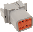 NAMZ Deutsch Receptacle - 8 Pin - Gray DR-8G