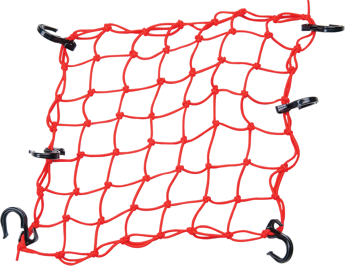 POWERTYE MFG. Adjustable Cargo Net - Red 50151