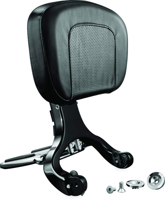 Kuryakyn Multi-Purpose Backrest Black & Chrome 1661