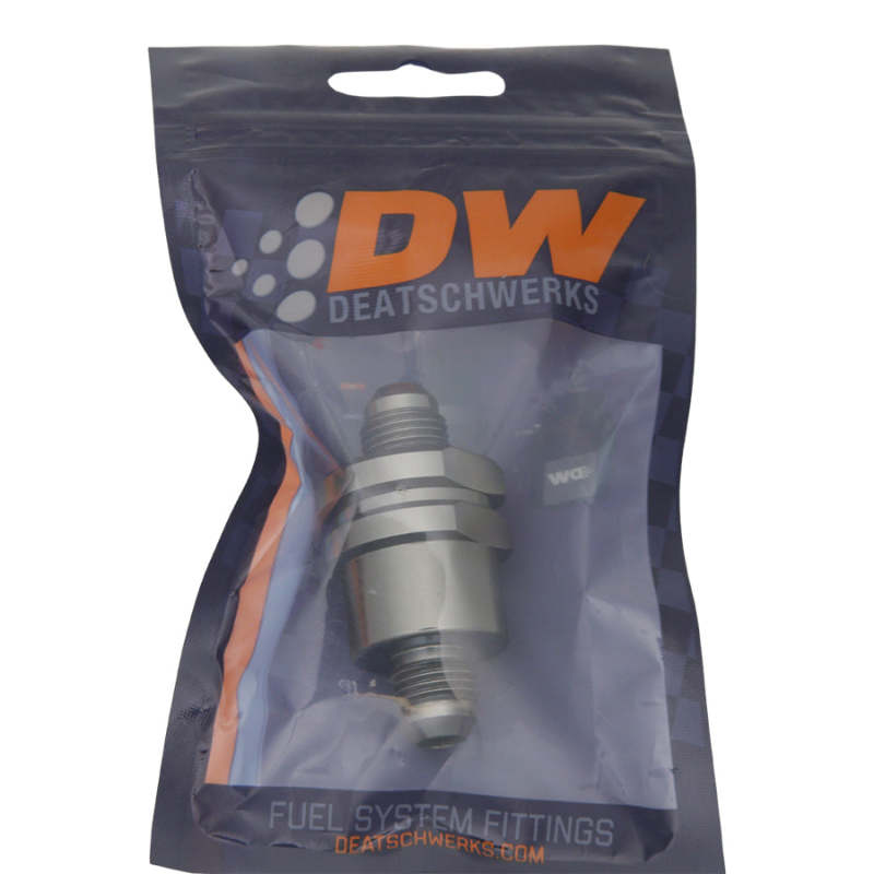 DeatschWerks 6AN Male Flare + 6AN Male Flare One Way Check Valve 06-02-0723