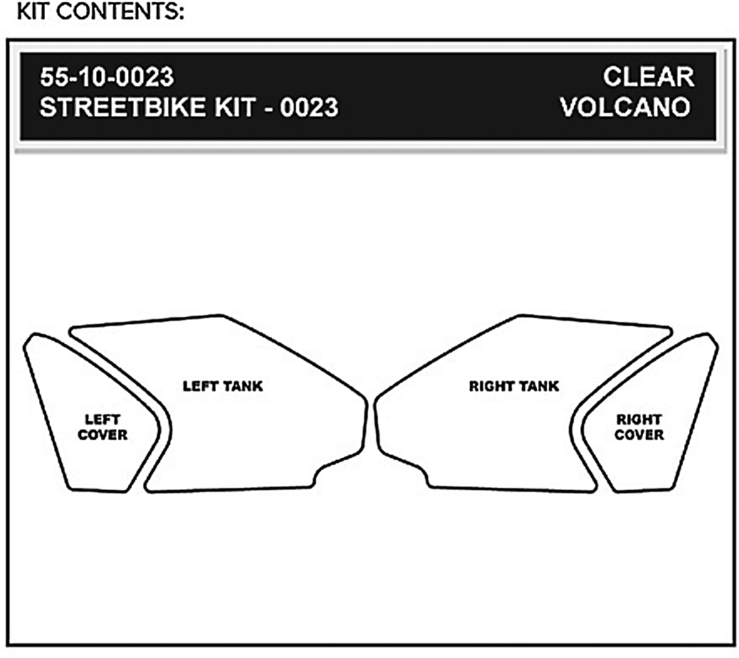 STOMPGRIP Traction Kit - Clear - Honda 55-10-0023H