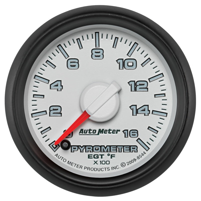 Autometer Factory Match 52.4mm Full Sweep Electronic 0-1600 Deg F EGT/Pyrometer Gauge 8544