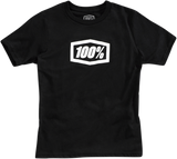 100% Youth Icon T-Shirt - Black - Large 20001-00006