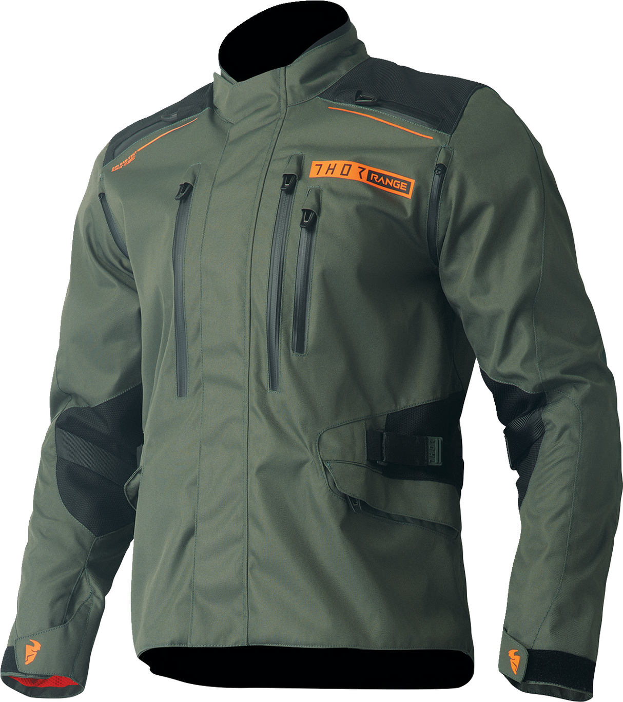 THOR Range Jacket - Army Green/Orange - XL 2920-0729