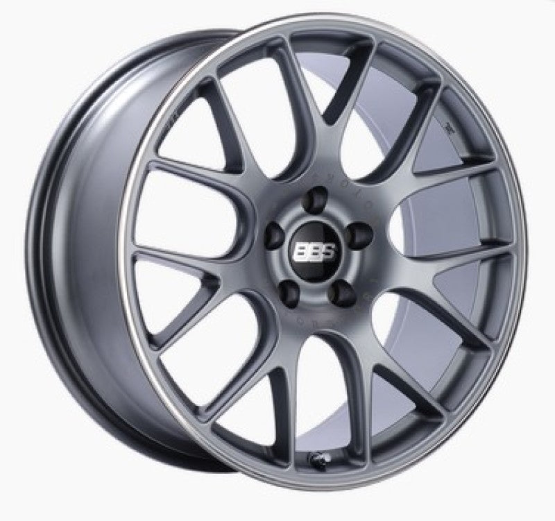 BBS CH-R 19x8 5x120 ET40 Satin Titanium Polished Rim Protector Wheel -82mm PFS/Clip Required CH129TIPO