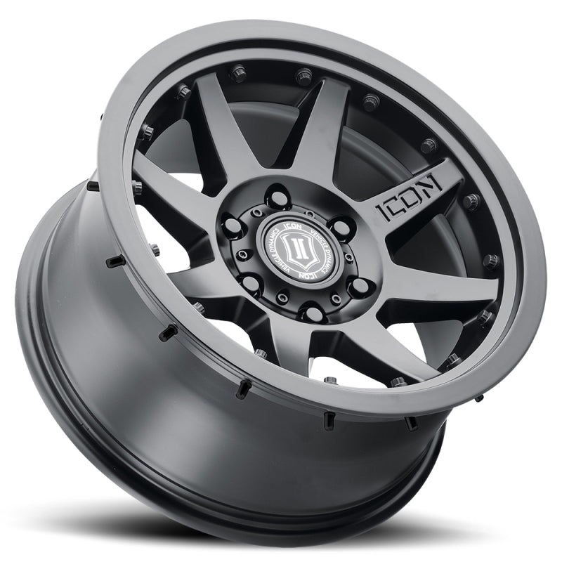 ICON Rebound Pro 17x8.5 6x135 6mm Offset 5in BS 87.1mm Bore Satin Black Wheel 21817856350SB