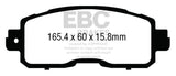 EBC 13+ Nissan Altima 2.5 (L33) Sedan Greenstuff Front Brake Pads DP23011