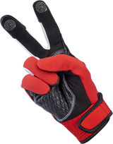 BILTWELL Baja Gloves - Red - Small 1508-0801-302