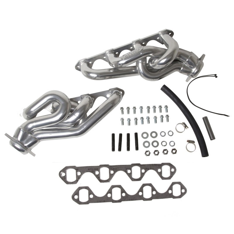 BBK 86-93 Mustang 5.0 Shorty Tuned Length Exhaust Headers - 1-5/8 Silver Ceramic 15120