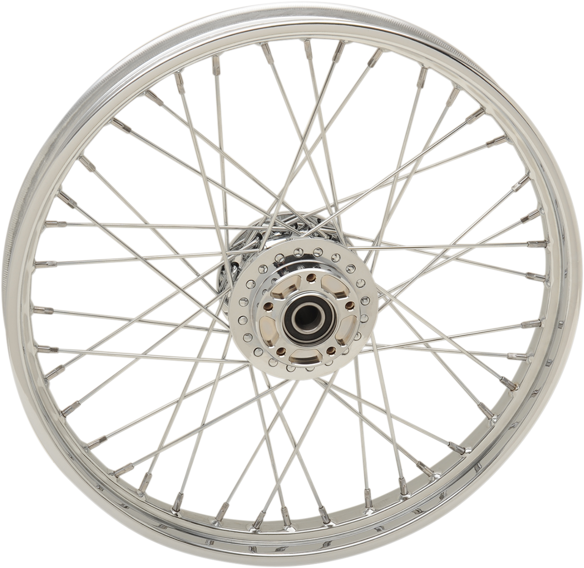 DRAG SPECIALTIES Front Wheel - Single Disc/No ABS - Chrome - 21"x2.15" - '08-'17 FXD N/F FXDWG MODELS 64389A