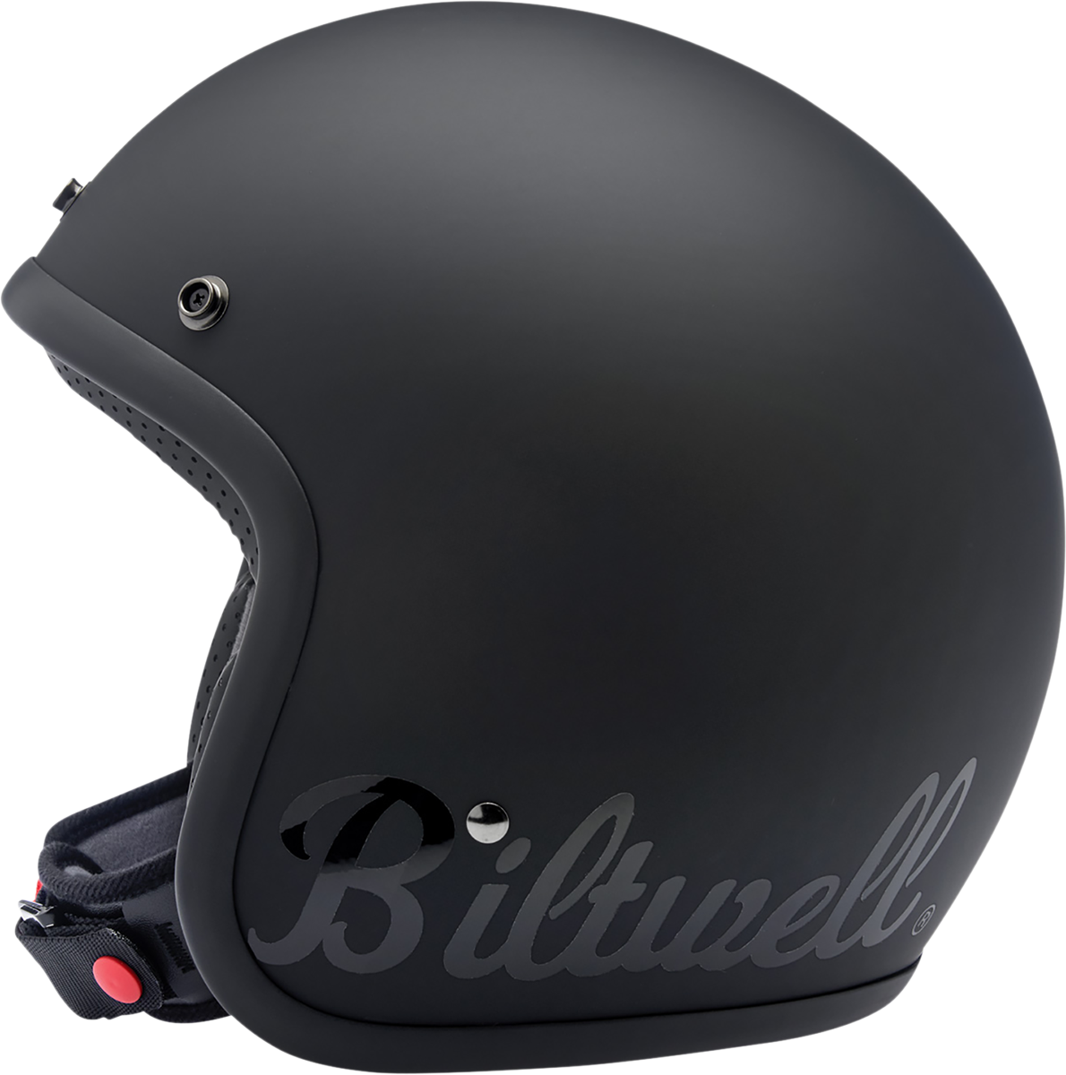 BILTWELL Bonanza Helmet - Flat Black Factory - Small 1001-638-202