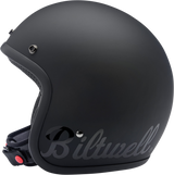 BILTWELL Bonanza Helmet - Flat Black Factory - Small 1001-638-202