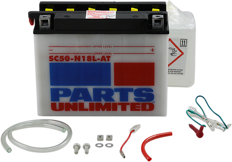 Parts Unlimited Battery - Sy50n18lat With Sensor Sc50-N18l-At-Fp