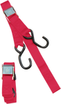 Parts Unlimited Heavy-Duty Cam Buckle Tie-Downs - 1-1/2" X 6' - Red Td0010