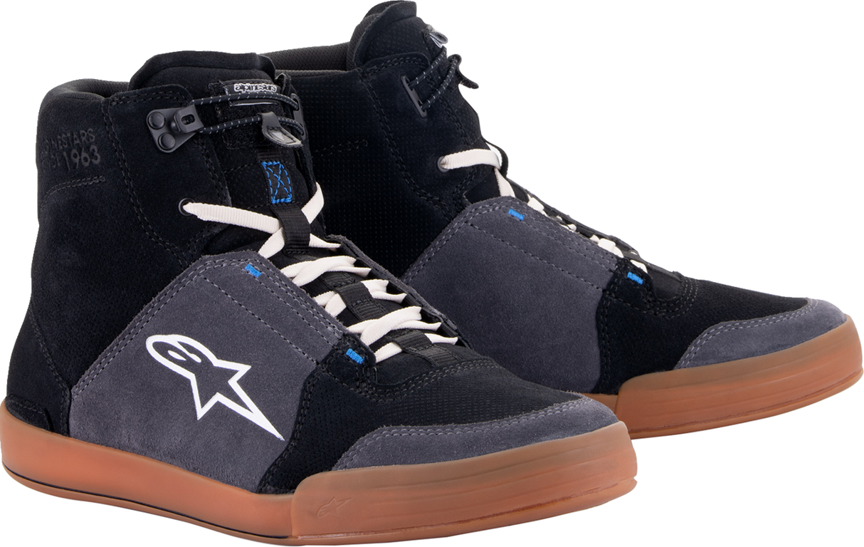 ALPINESTARS Chrome Shoes - Black/Asphalt/Gum Blue - US 8 251232211728