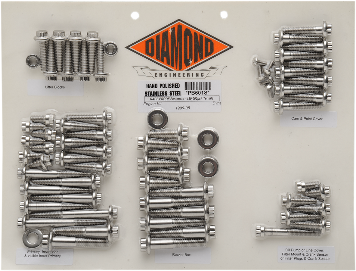 DIAMOND ENGINEERING Bolt Kit - Motor - FXD PB601S