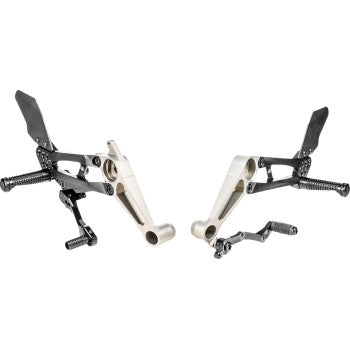 GILLES TOOLING FXR Rearset - Black - Aprilla Tuono /RS 660 2021-2024 FXR-A03-B