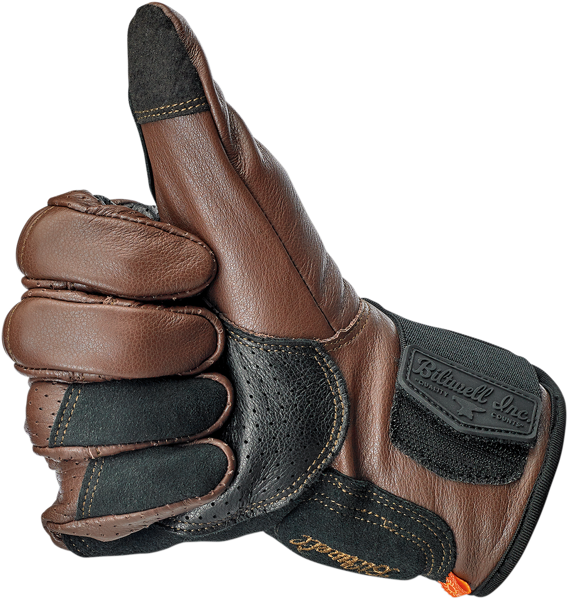 BILTWELL Borrego Gloves - Chocolate/Black - 2XL 1506-0201-306