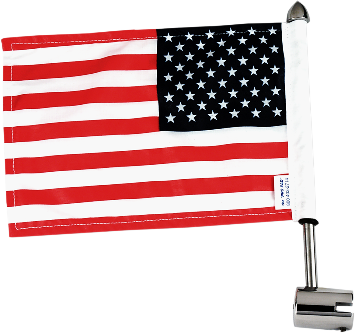 PRO PAD Luggage Rack Flag Mount - 1/4" Flat - With 10" X 15" Flag MSQ-2515