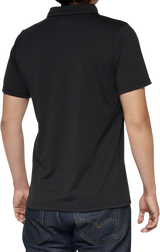 100% Corpo Polo Shirt - Black/White - Medium 35019-011-11