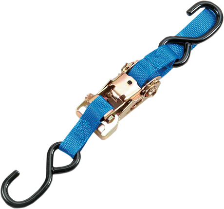 Parts Unlimited Heavy-Duty Ratchet Tie-Down - 1" X 6' - Blue 131023