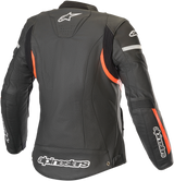 ALPINESTARS Stella Women's Kira Leather Jacket - Black/Red - US 4 / EU 40 3112019-1030-40