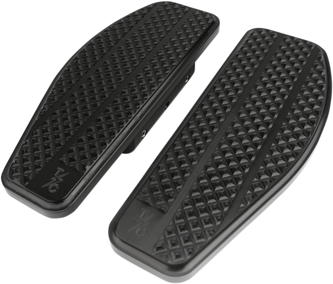 THRASHIN SUPPLY CO. Passenger Floorboards - Black - FL TSC-2205-1