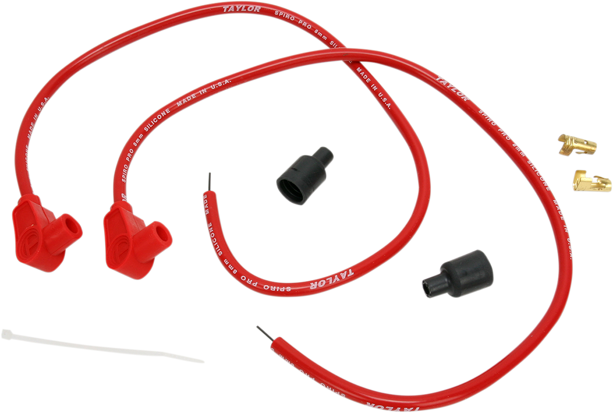 SUMAX Universal Spark Plug Wire Kit - 90 degree - Red 76281