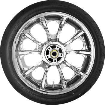 COASTAL MOTO Largo Rear Wheel - Chrome (18") | Dunlop AE Tire (180/55B18)) PKG-LAR185CH-24ABST