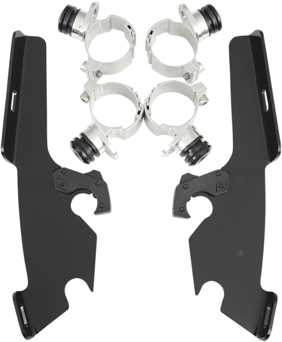 MEMPHIS SHADES Fats/Slim Trigger Lock Mounting Kit - VN 900 Custom - Black MEB8982