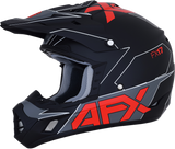 AFX FX-17 Helmet - Aced - Matte Black/Red - Medium 0110-6485