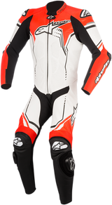 ALPINESTARS GP Plus v2 1-Piece Leather Suit - White/Black/Red Fluorescent - US 46 / EU 56 3150518-233-56