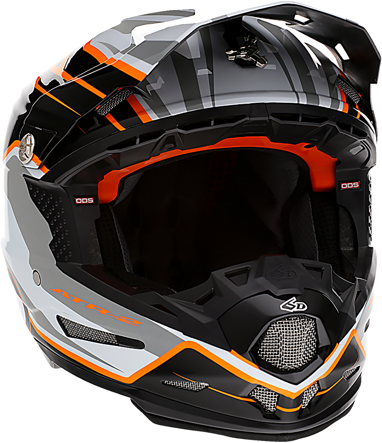 6D ATR-2 Helmet - Phase - White/Orange - XL 12-2828