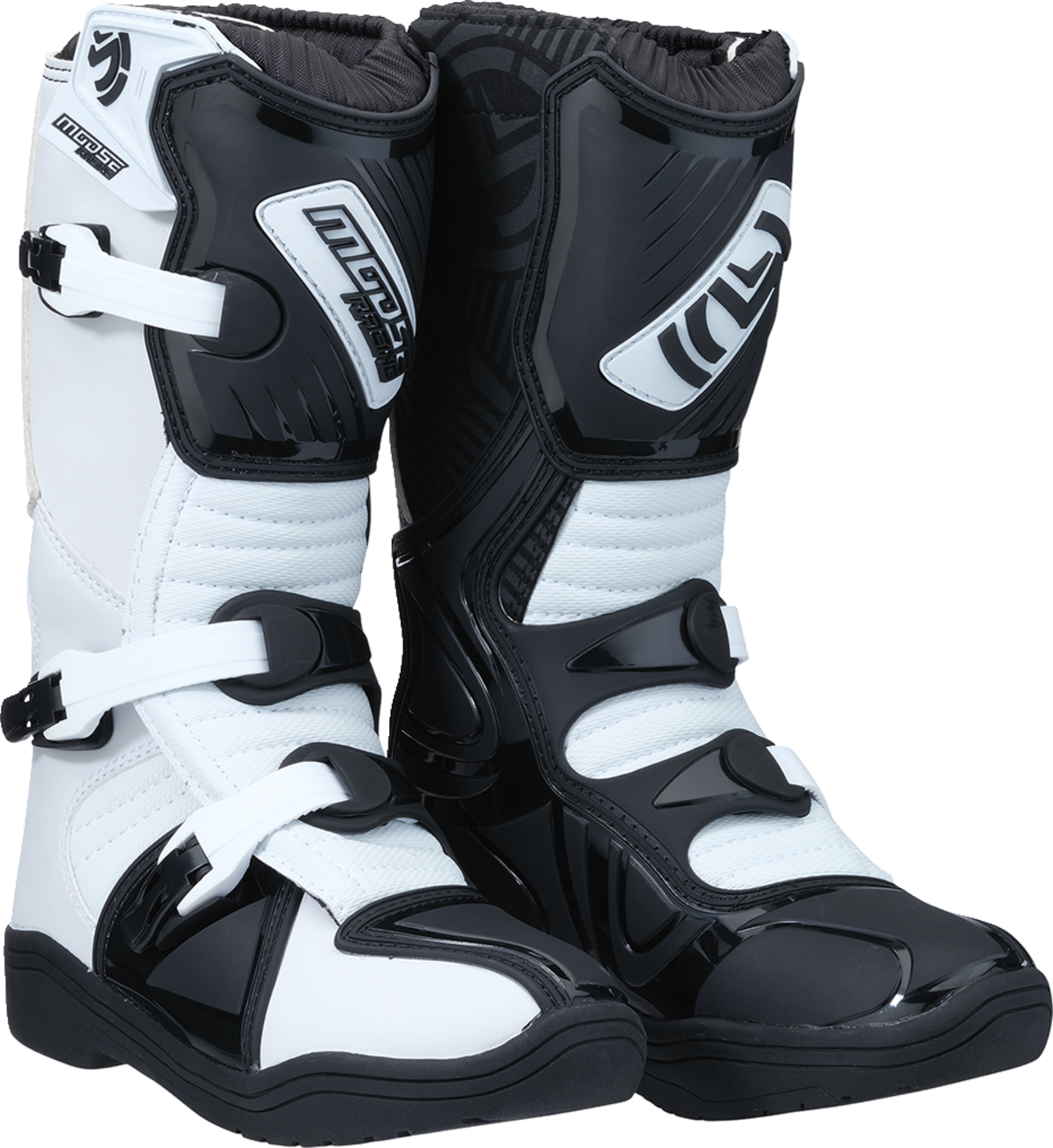 MOOSE RACING M1.3 Boots - Black/White - Size 10 3411-0469