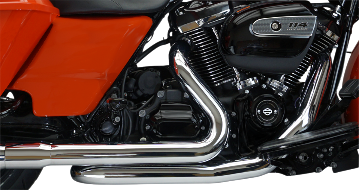 KHROME WERKS Aggressor 2-into-2 Crossover Headers - Chrome - M8 200420