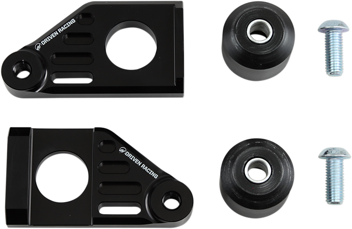 DRIVEN RACING Axle Block Sliders - Suzuki - Black DRAX-119-BK