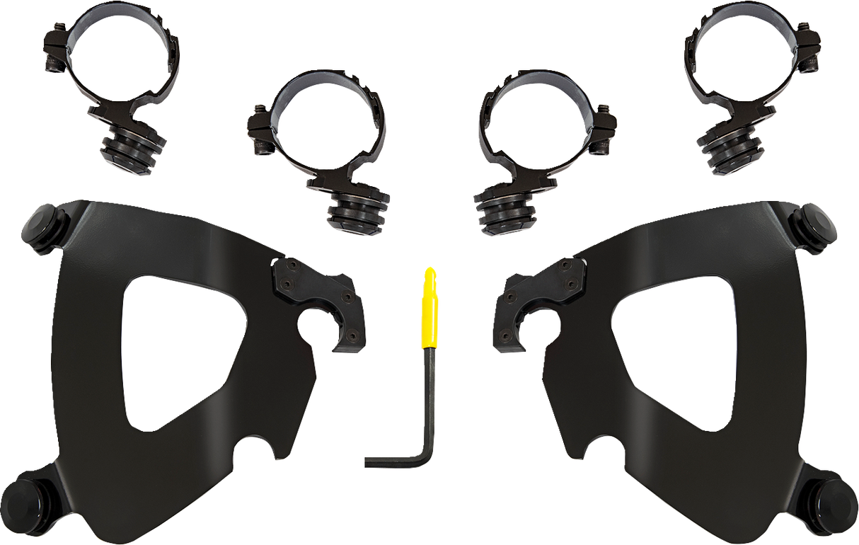 MEMPHIS SHADES Gauntlet Mounting Kit - Black - Honda MEB2068