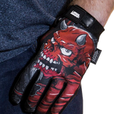 LETHAL THREAT Good N Evil Skulls Gloves - Black - Large GL15021L