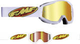 FMF PowerCore Goggles - Core - White - Red Mirror F-50051-00005 2601-3184