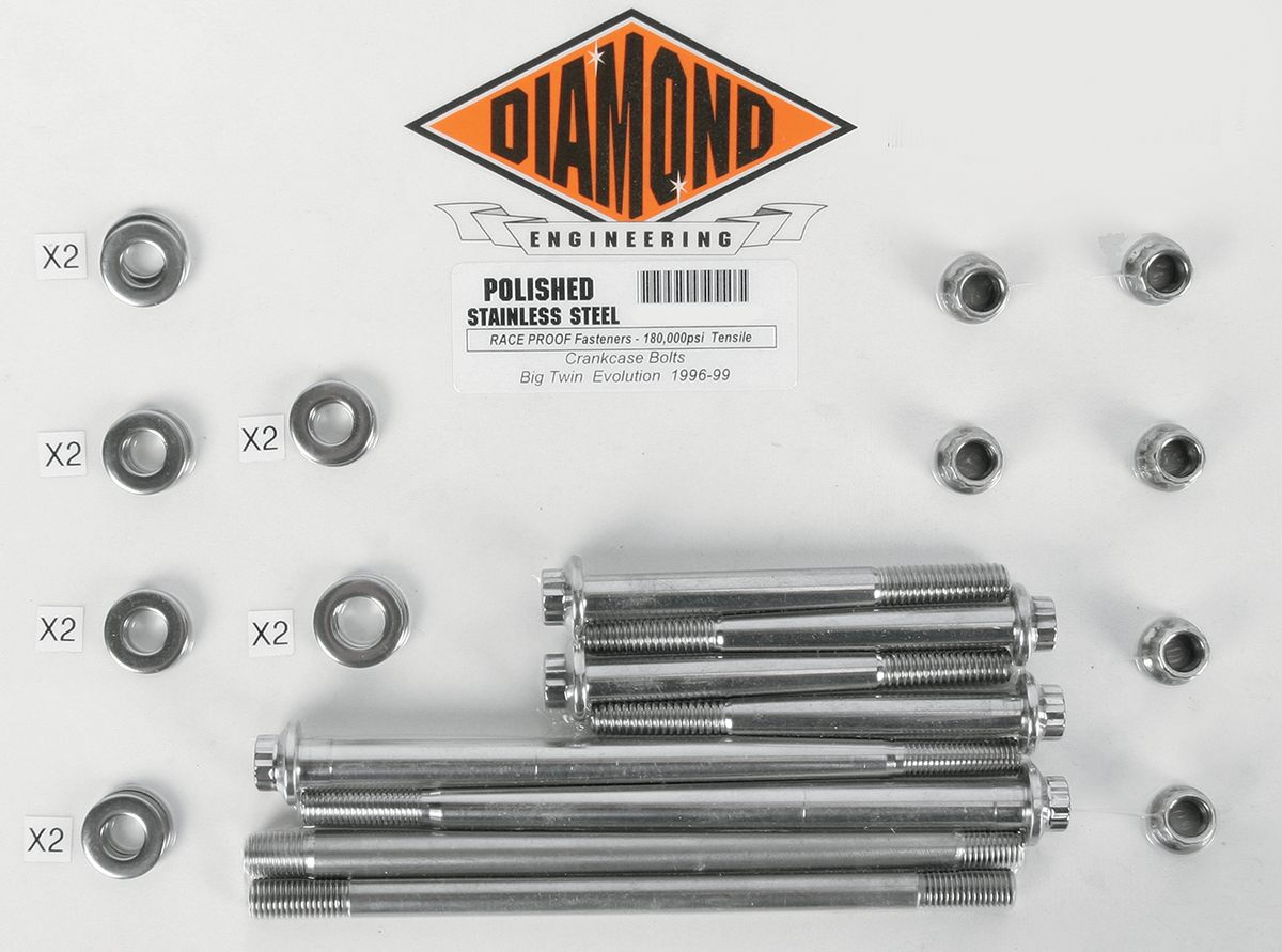 DIAMOND ENGINEERING Bolt Kit - Crankcase PB518S